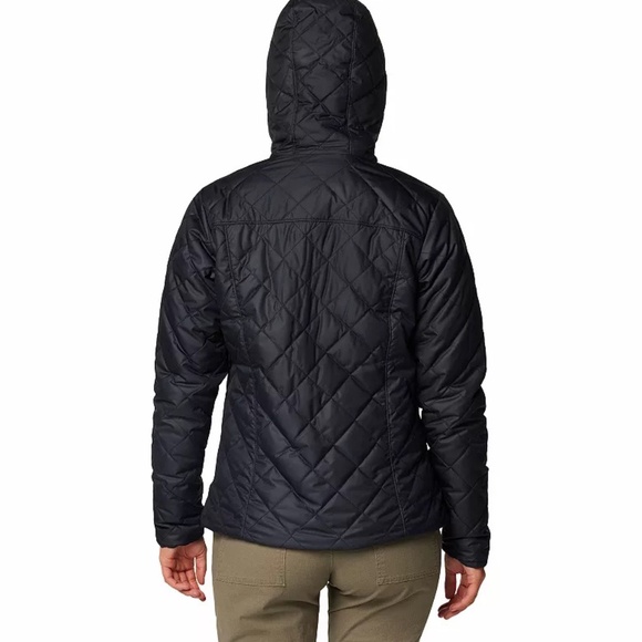 Columbia Copper Crest II Hooded Puffer Quilted Jacket in Black - Picture 2 of 9